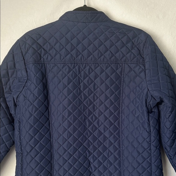 Kim Roqers Dark Blue Quilted Jacket Size Large - Picture 10 of 13